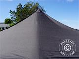 Tente pliante FleXtents PRO 3x3m Noir, Ignifugé, avec 4 cotés
