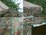 Tente pliante FleXtents Xtreme 50 4x6m Camouflage, avec 8 cotés