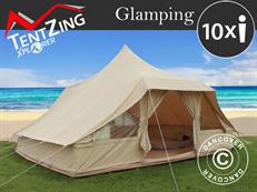 Tent for glamping, TentZing®, 4x5 m, 10 Persons, Sand