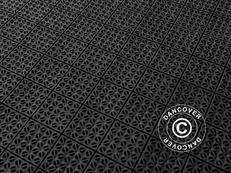 Plastic flooring Basic, Multiplate, Black, 1.23  m² (4 pcs.)