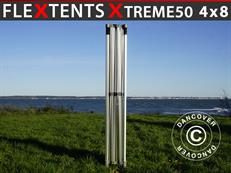 Aluminium frame for pop up gazebo FleXtents Xtreme 50 4x8 m, 6 legs, 50 mm