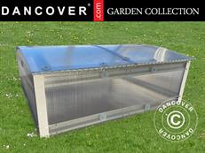 Mini Greenhouse cold frame 0.93 m², 0.93x1x0.38 m, Silver