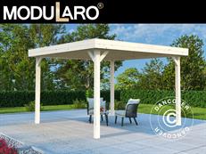 Wooden Gazebo, 3.49x3.49x2.54 m, 12.2 m², Natural