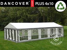 Marquee PLUS 4x10 m PE 700, Grey/White