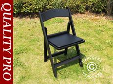 Padded Folding Chairs, Black, 44x46x77 cm, 24 pcs.