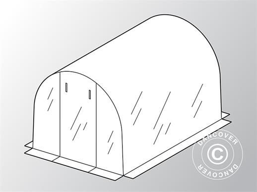 Cobertura para estufa túnel GH16010, 2x3x1,75m, PVC, Transparente