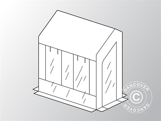 Duk til veggdrivhus GH16050, 1,1x2x2,1m, PE, Transparent