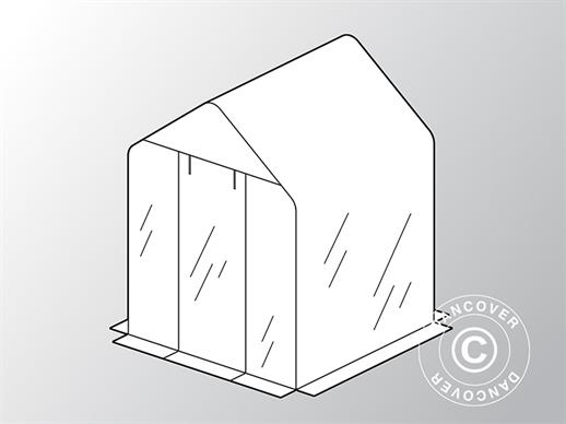 Cobertura para estufa túnel GH16080, 1,55x1,55x2,05m, PVC, Transparente