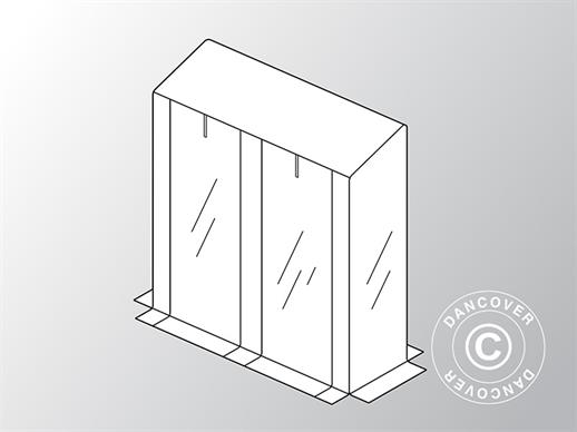 Cubierta para invernadero adosado para GH16270, 0,48x1,43x1,52m, Transparente