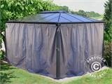 Sidewalls f/ Gazebo Martinique, 4 pcs, Grey