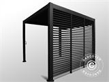 Louvre wall f/bioclimatic pergola gazebo San Marino, 1.23 x 2.32 m, Anthracite