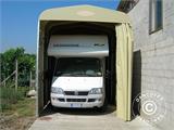 Folding tunnel garage (Caravan), 3x5.15x3.6 m, Beige