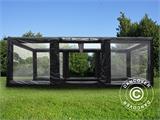 Inflatable garage 2,7x5 m, PVC, Black/Clear w/air blower