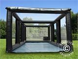 Inflatable garage 2,7x5 m, PVC, Black/Clear w/air blower