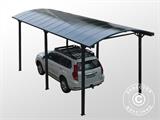 Carport XL Boston, 3.59x7.62x3.6 m, Grey