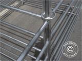 Extension for animal enclosure, 1.5x1.22 m, 2 pcs., Silver