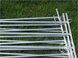 Animal enclosure, 1.5x1.22 m, 4 pcs., Silver