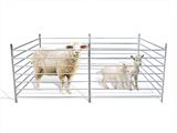 Animal enclosure, 1.5x1.22 m, 8 pcs., Silver