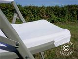 Folding Chair 48x43x89 cm, Light grey/White, 4 pcs.