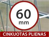 Pratęsimas polikarbonato šiltnamiui TITAN Arch 60, 6m², 3x2m, Sidabrinė