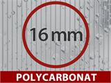 Terrassenüberdachung Legend aus Polycarbonat, 4x4m, Anthrazit