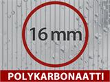 Terassikatos Expert polykarbonaattikatolla, 3x4m, Antrasiitti