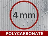 Serre polycarbonate, Strong NOVA 32m², 4x8m, Argent
