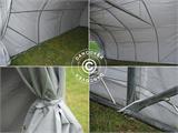 Tienda de garaje doble 5,4x6x2,9m PVC, Gris