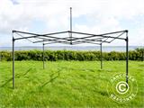 Pop up gazebo FleXtents PRO Steel 3x3 m Blue, incl. 4 decorative curtains