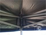 Faltzelt FleXtents Basic v.3, 4x4m Schwarz, mit 4 Seitenwänden