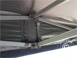 Faltzelt FleXtents Basic v.3, 3x6m Schwarz, mit 4 Seitenwänden