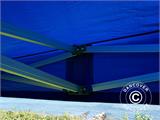 Gazebo pieghevole FleXtents PRO 3x6m Blu, incl. 6 fianchi