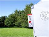 Pop up gazebo FleXtents PRO Peak Pagoda 4x4 m White, incl. 4 sidewalls