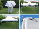 Pop up gazebo FleXtents PRO Steel 4x6 m White, incl. 8 sidewalls