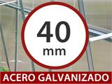 Invernadero de policarbonato Strong NOVA 36m², 3x12m, Plateado