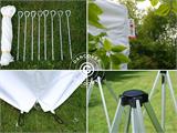 Faltzelt FleXtents PRO Vintage Style 4x6m Weiß, mit 8 Seitenwänden