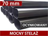 Namiot magazynowy PRO 8x12x5,2m PCV ze świetlikiem, Szary