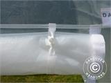 Polytunnel greenhouse, 2.4x3.6x2.4 m, PE, 8.6 m², Transparent