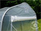 Polytunnel greenhouse, 2.4x3.6x2.4 m, PE, 8.6 m², Transparent