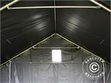 Storage shelter PRO 5x4x2x3.39 m, PVC, Grey