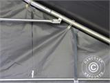 Storage shelter PRO 5x4x2x3.39 m, PVC, Grey