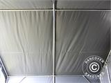 Storage shelter PRO 5x4x2x3.39 m, PVC, Grey