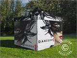 Carpa plegable  FleXtents PRO con impresión digital completa, 3x6m, incluye 4 muros laterales