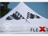 Gazebo pieghevole FleXtents Xtreme 50 con completa stampa digitale, 3x3m