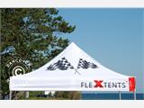 Gazebo pieghevole FleXtents Xtreme 50 con completa stampa digitale, 3x3m