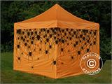 Gazebo pieghevole FleXtents Xtreme 50 con completa stampa digitale, 3x3m, incl. 4 pareti laterali