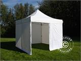 Pop up gazebo FleXtents PRO 2.5x2.5 m White, incl. 4 sidewalls