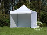 Pop up gazebo FleXtents PRO 2.5x2.5 m White, incl. 4 sidewalls