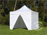 Pop up gazebo FleXtents PRO 2.5x2.5 m White, incl. 4 sidewalls