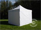 Pop up gazebo FleXtents PRO 2.5x2.5 m White, incl. 4 sidewalls